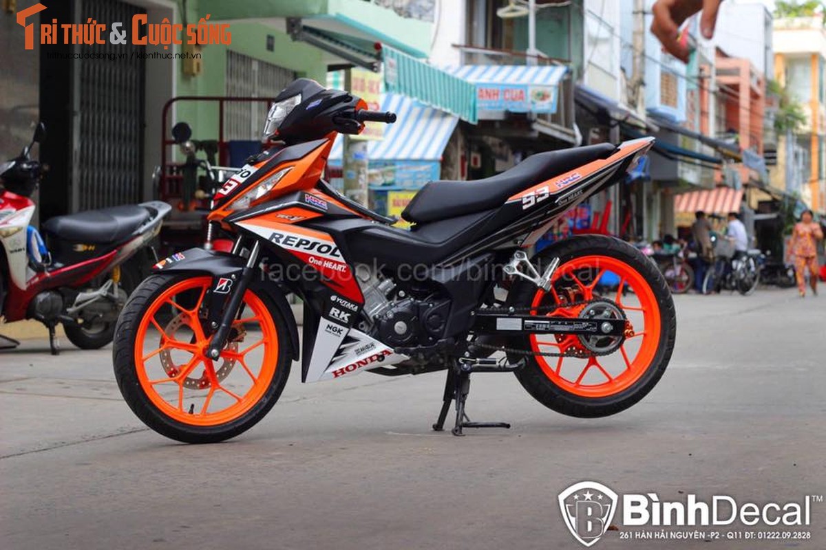 Honda Winner 150 phong cach sieu moto dua tai Sai Gon